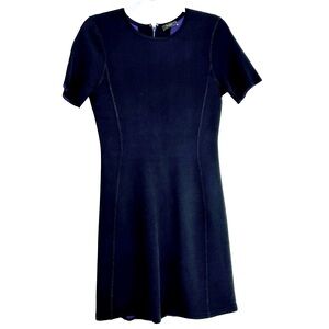 Paul Smith wool blend black knit dress short sleeves size medium